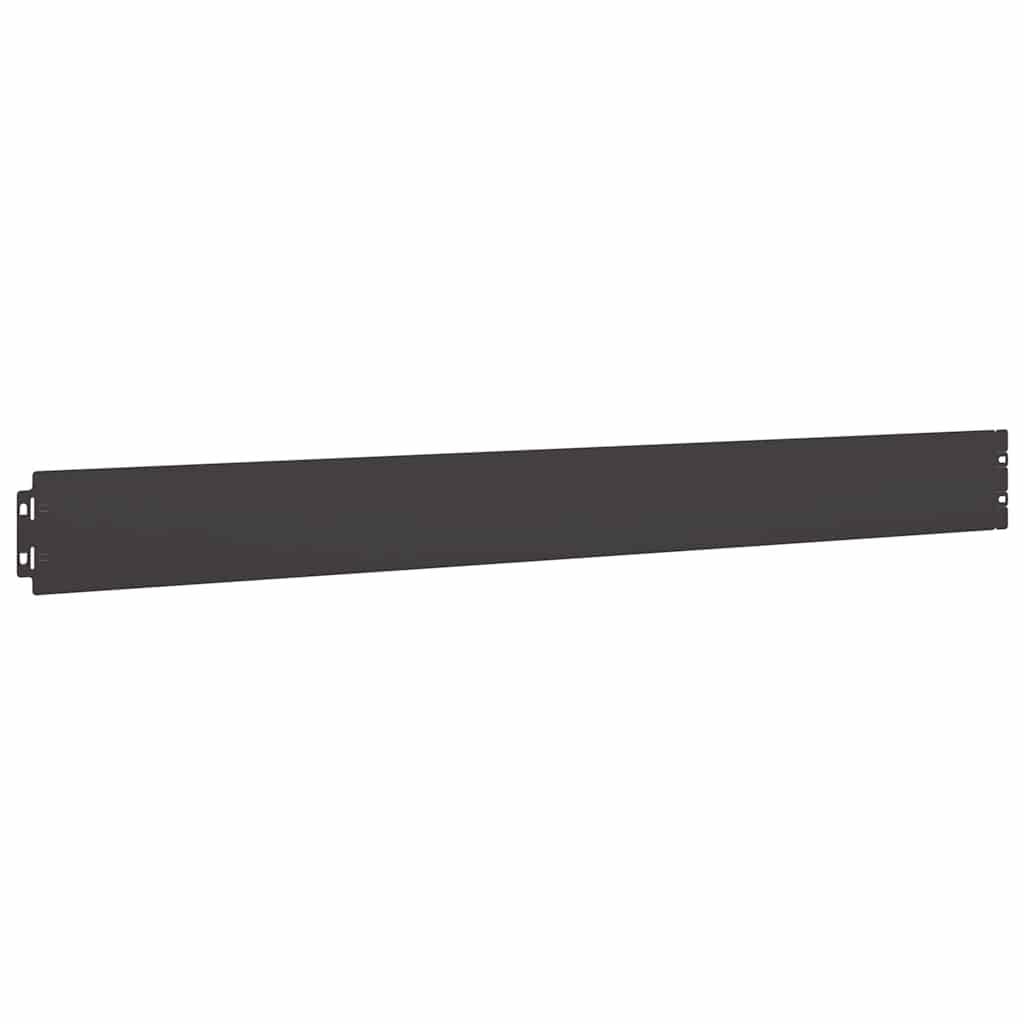 vidaXL Rasenkanten 50 Stk. Schwarz 10x103 cm Kaltgewalzter Stahl