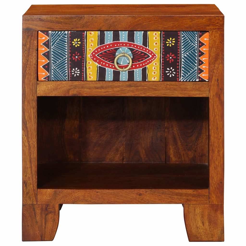 vidaXL Nachttisch 2 Stk. 40x35x45 cm Massivholz Akazie