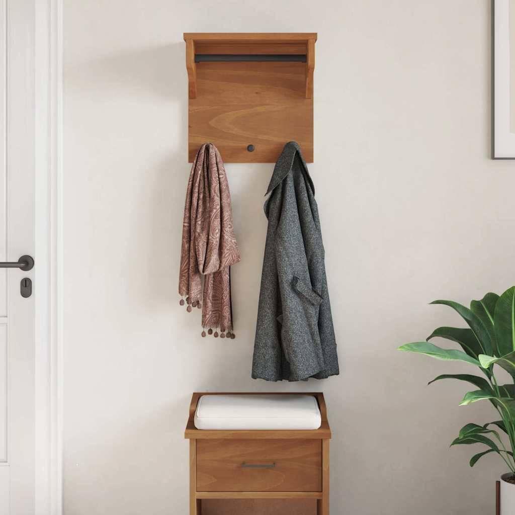 vidaXL Wandgarderobe SANDNES 43x30x42 cm Massivholz Kiefer