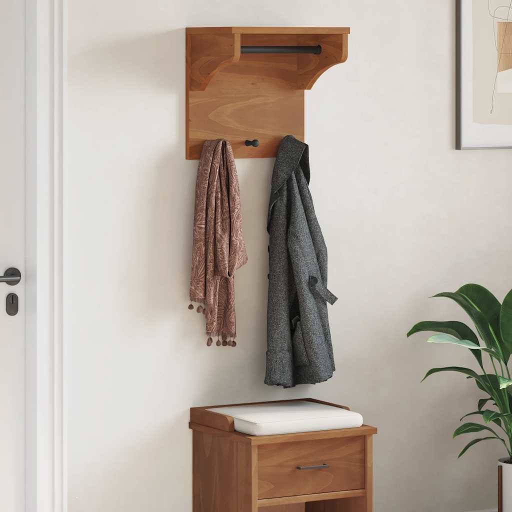 vidaXL Wandgarderobe SANDNES 43x30x42 cm Massivholz Kiefer