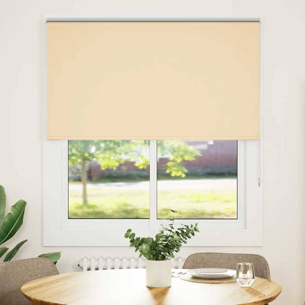 vidaXL Verdunkelungsrollo Beige 130x175 cm Stoffbreite 126,6 cm