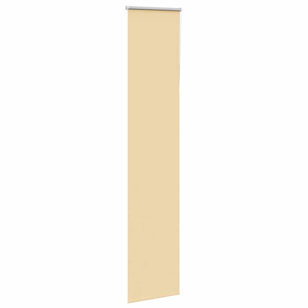vidaXL Verdunkelungsrollo Beige 50x210cm Stoffbreite 45,7 cm Polyester