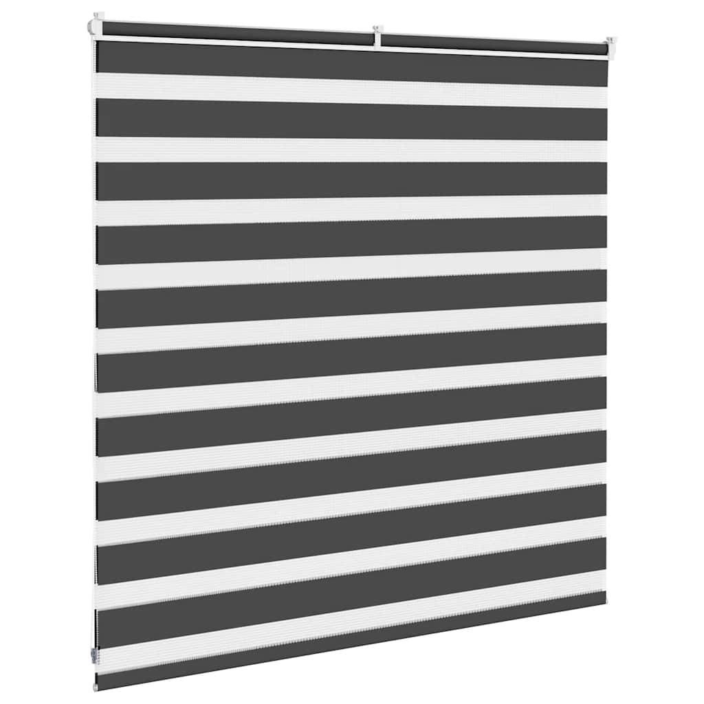 vidaXL Zebrarollo Schwarz 150x100 cm Stoffbreite 145,9 cm Polyester