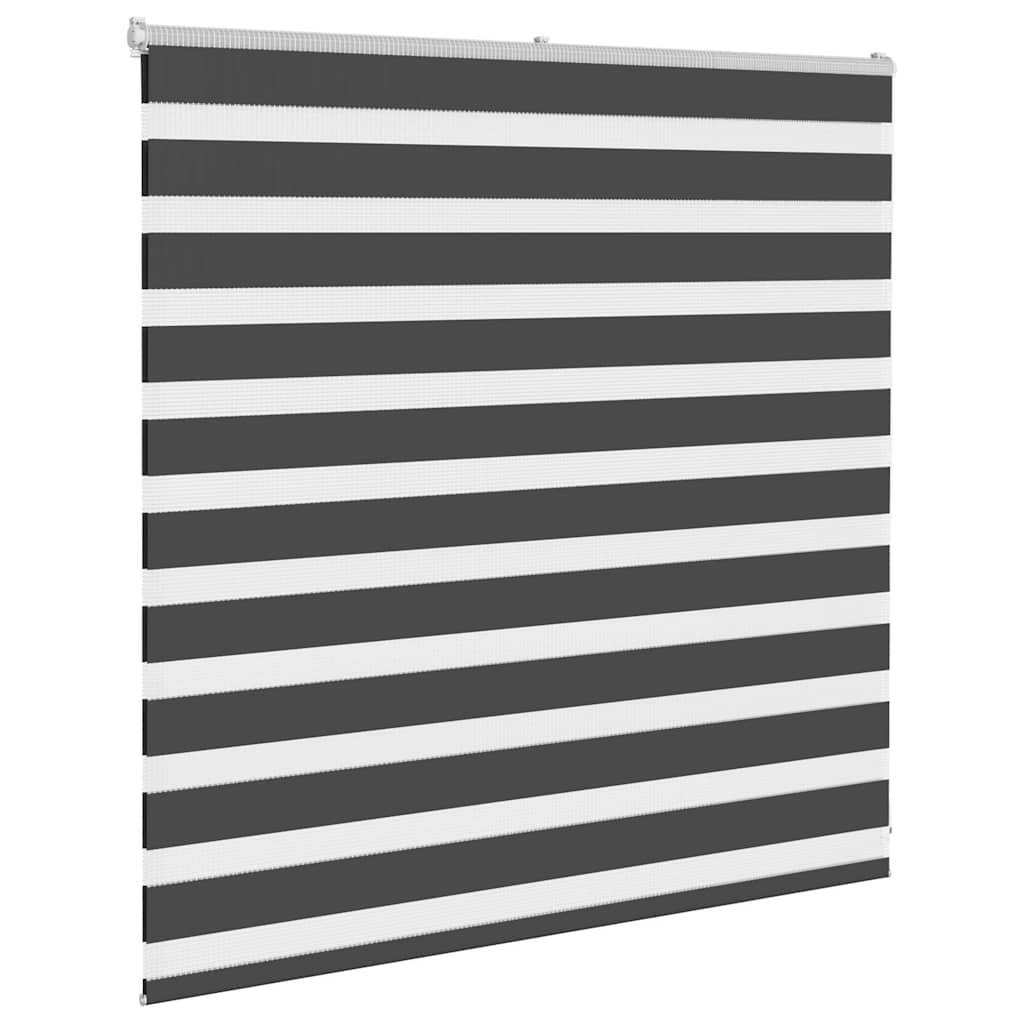 vidaXL Zebrarollo Schwarz 150x100 cm Stoffbreite 145,9 cm Polyester