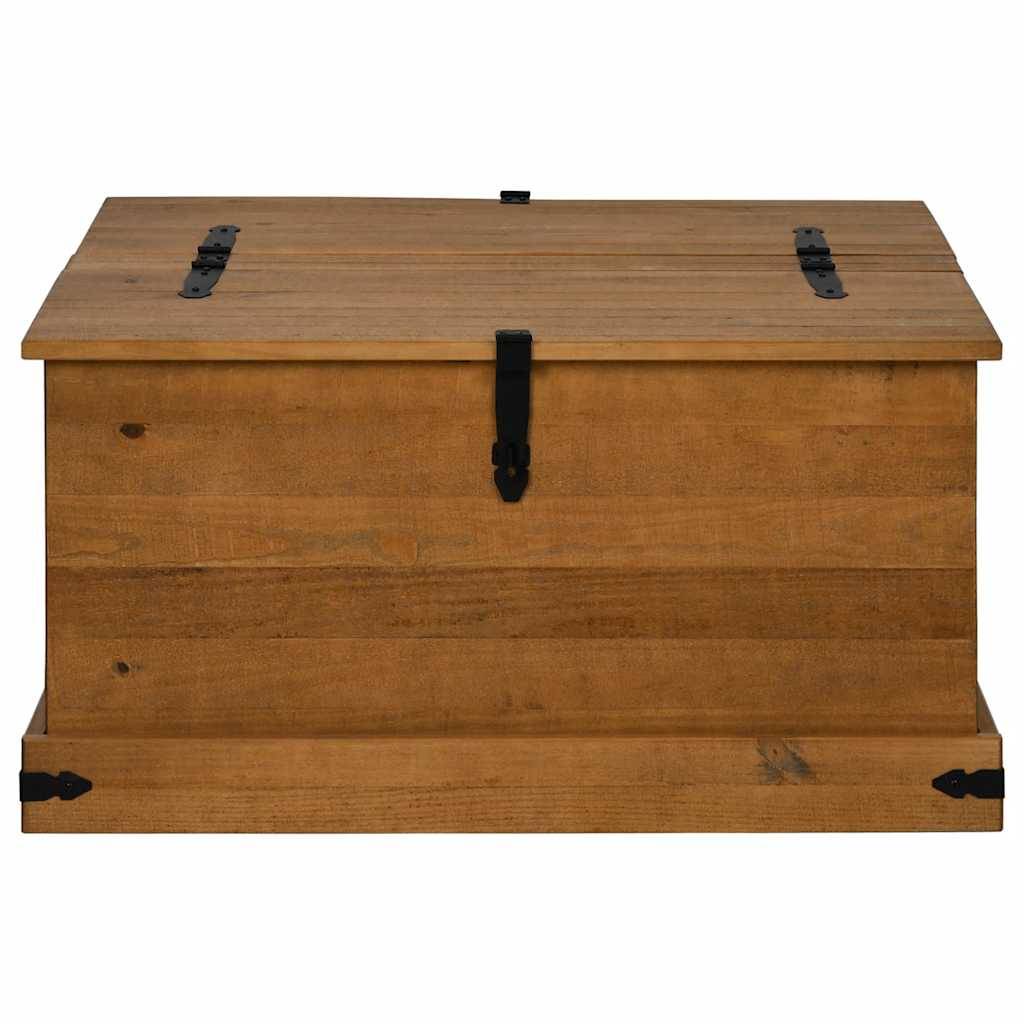 vidaXL Truhe HALDEN 91x91x47 cm Massivholz Kiefer