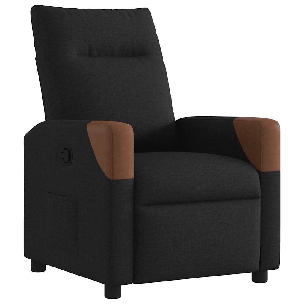 vidaXL Relaxsessel Schwarz Stoff