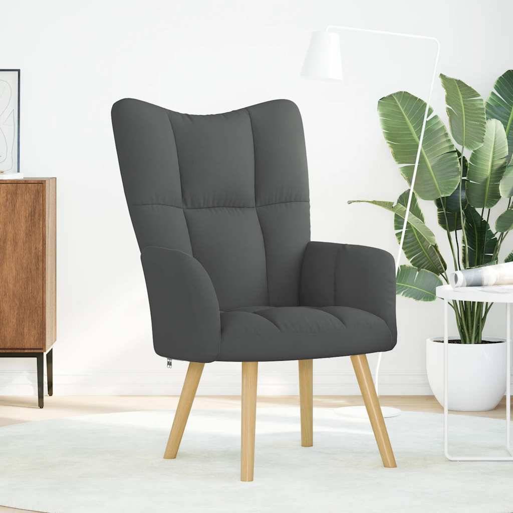vidaXL Relaxsessel Dunkelgrau Stoff