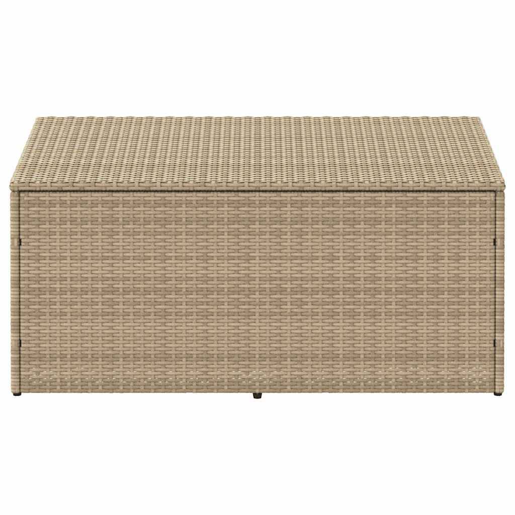 vidaXL Garten-Auflagenbox Beige 110x50x58 cm Poly Rattan