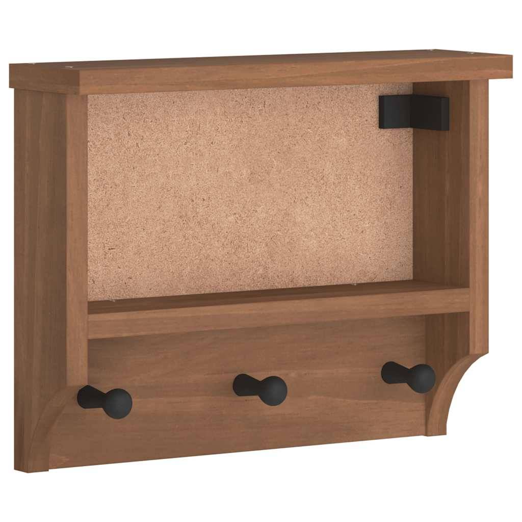 vidaXL Wandgarderobe SANDNES 45x12x35 cm Massivholz Kiefer