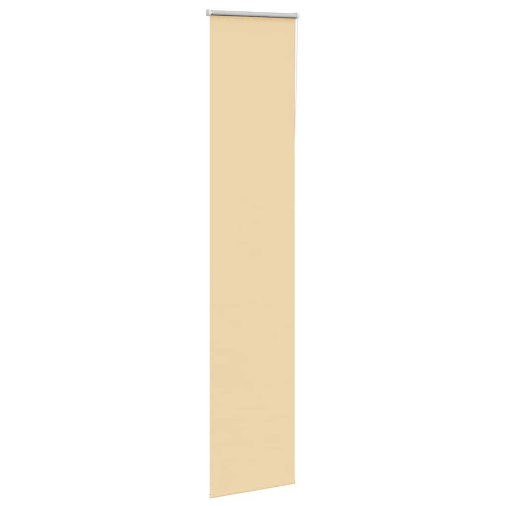 vidaXL Verdunkelungsrollo Beige 55x210cm Stoffbreite 50,7 cm Polyester