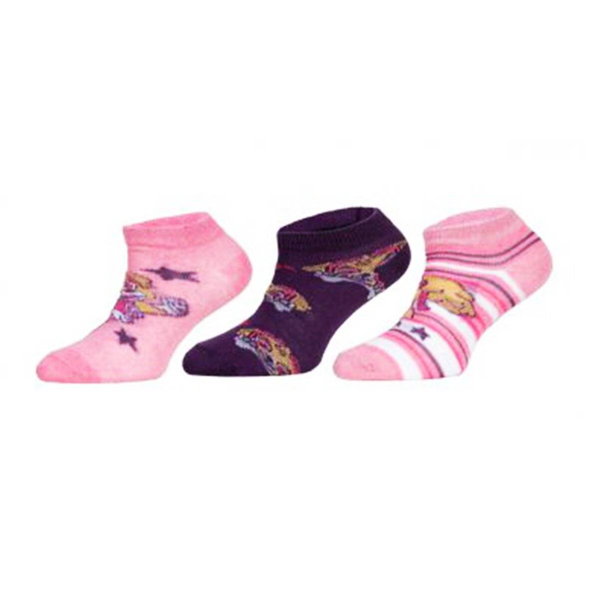 Paw Patrol Socken Set – 3 Paar Sneaker Strümpfe für Mädchen 23/26 Rosa