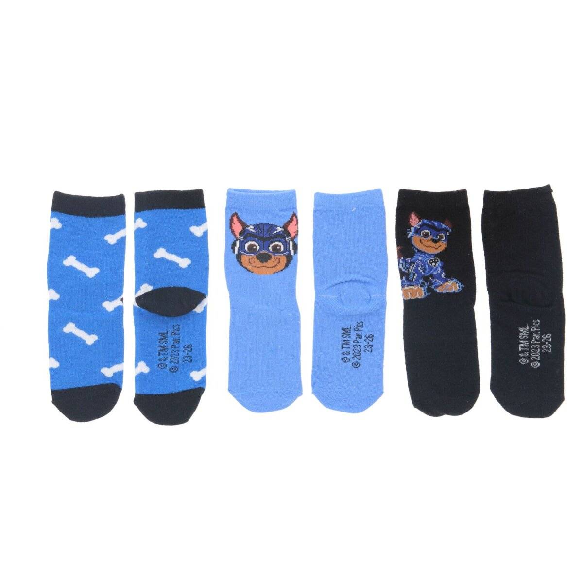 Paw Patrol Socken 3er-Pack Kinder Strümpfe & Söckchen 23/26