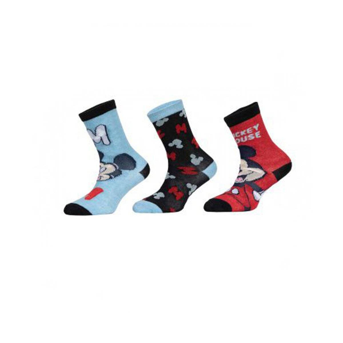 Disney Mickey Mouse Socken für Kinder – 3er-Pack Söckchen & Strümpfe 23/26 Farbe 1