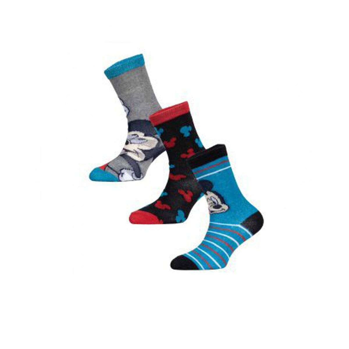 Disney Mickey Mouse Socken für Kinder – 3er-Pack Söckchen & Strümpfe 23/26 Farbe 2