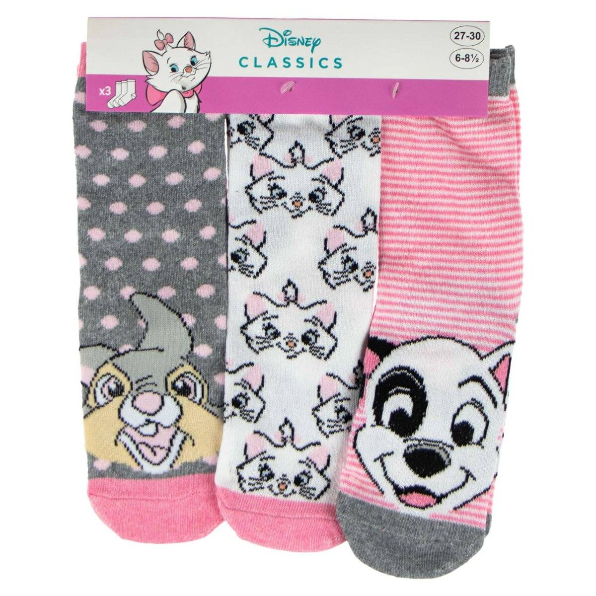 Disney Socken Set – 3er-Pack lustige Kinder Strümpfe & Söckchen 23/26 Farbe 2