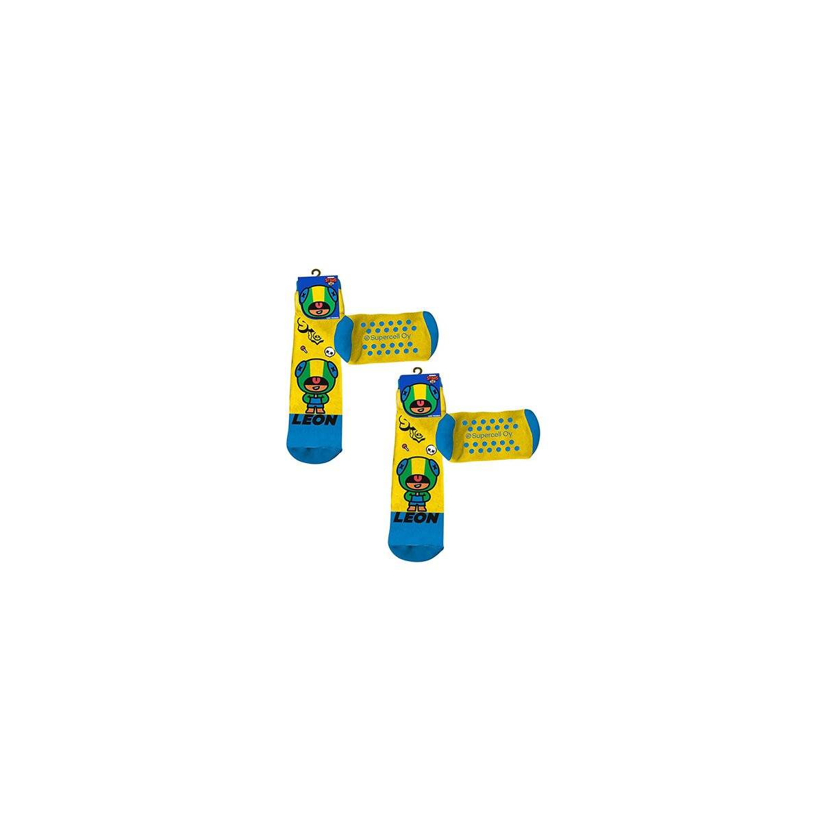 Brawl Stars Kinder Socken 2-Pack Anti Rutsch Strümpfe Söckchen 19/22