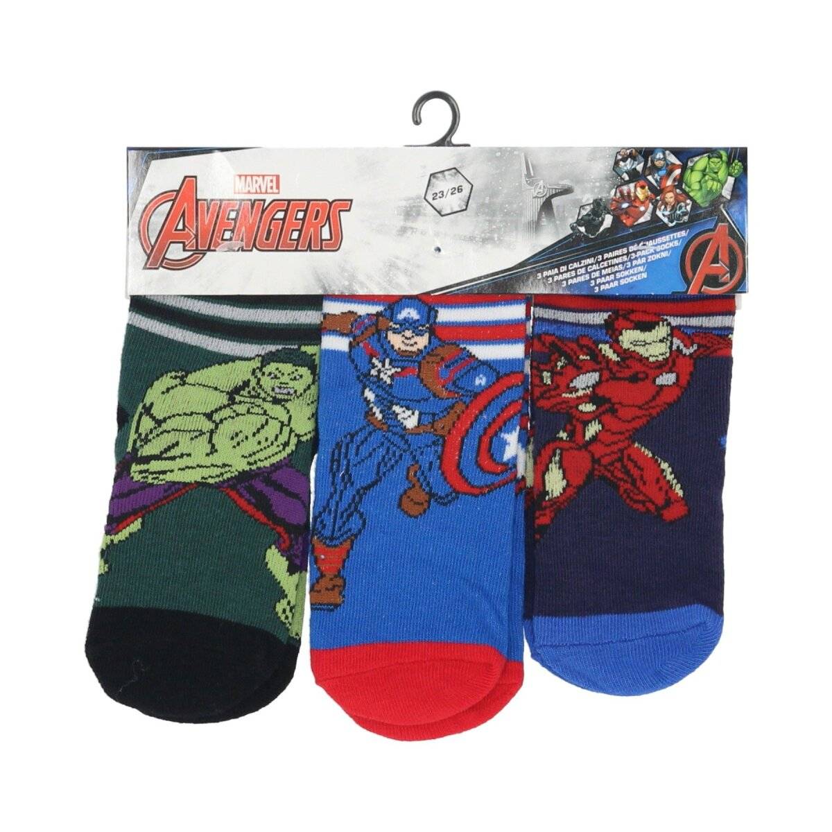 Marvel 3er-Pack Socken Avengers Söckchen 27/30