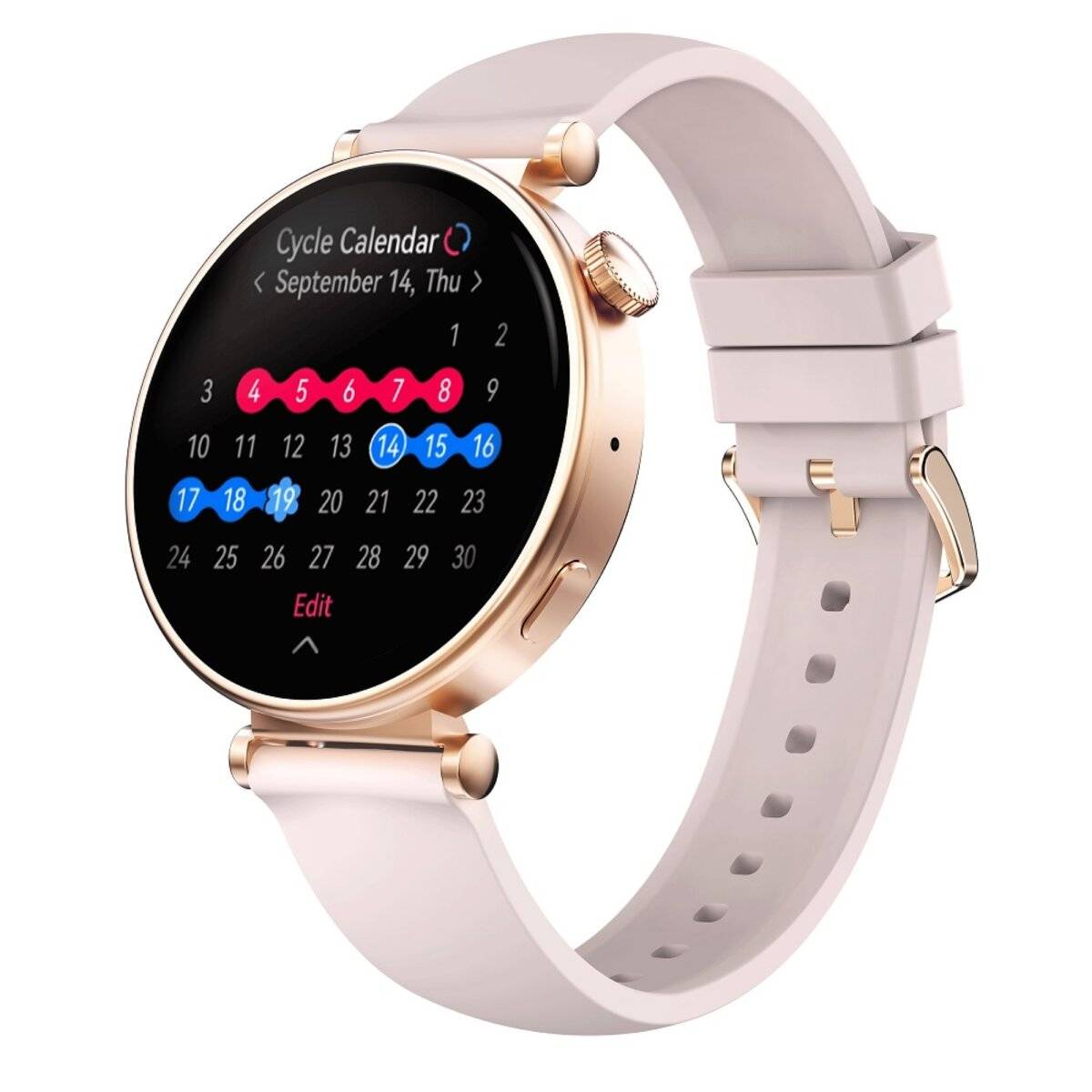 Riversong Smartwatch GLOW rosegold 220mAh, Wasserdicht IP68, 1,32 Zoll, Bluetooth