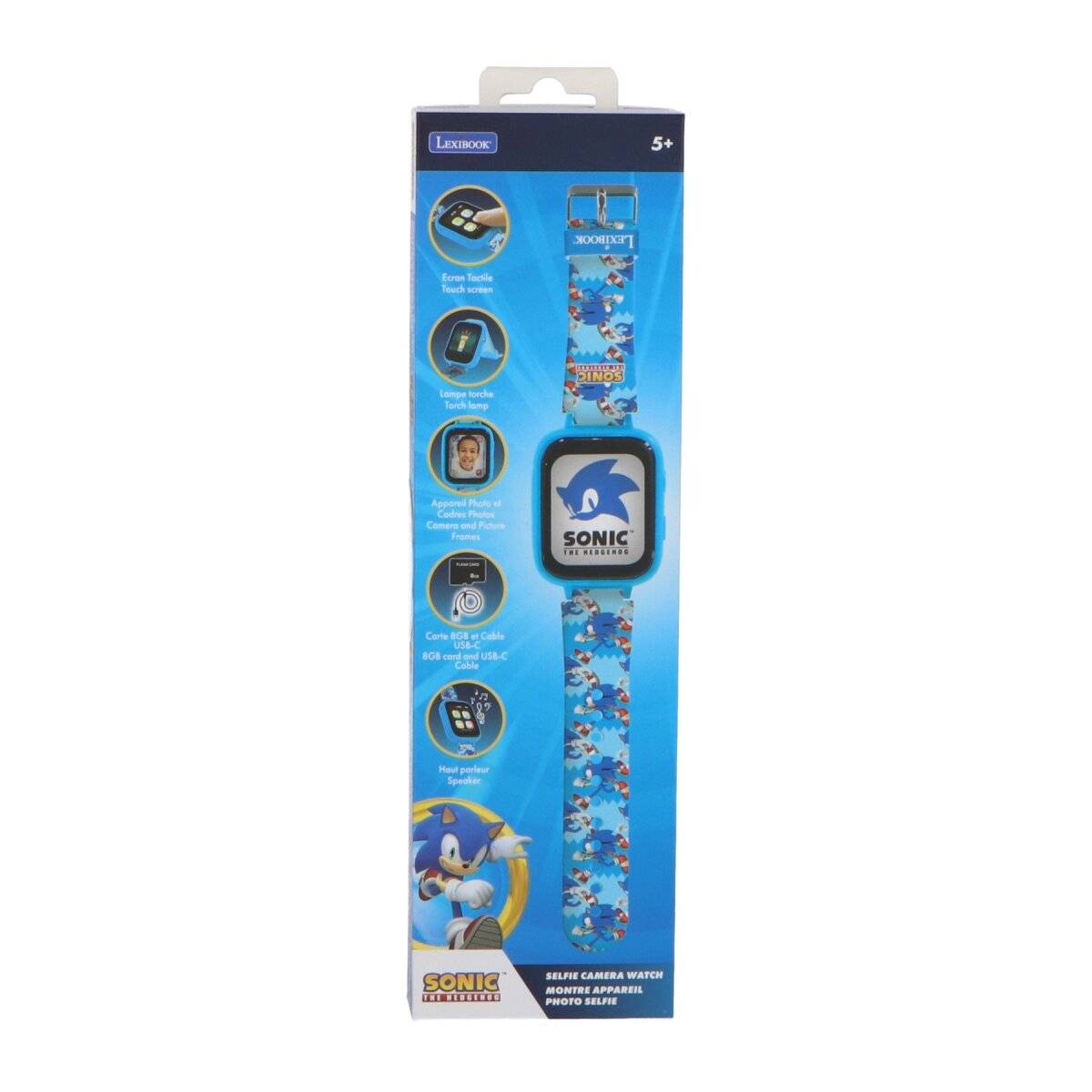 Sonic Interaktive Uhr für Kinder Mit Spielen und Schrittzähler