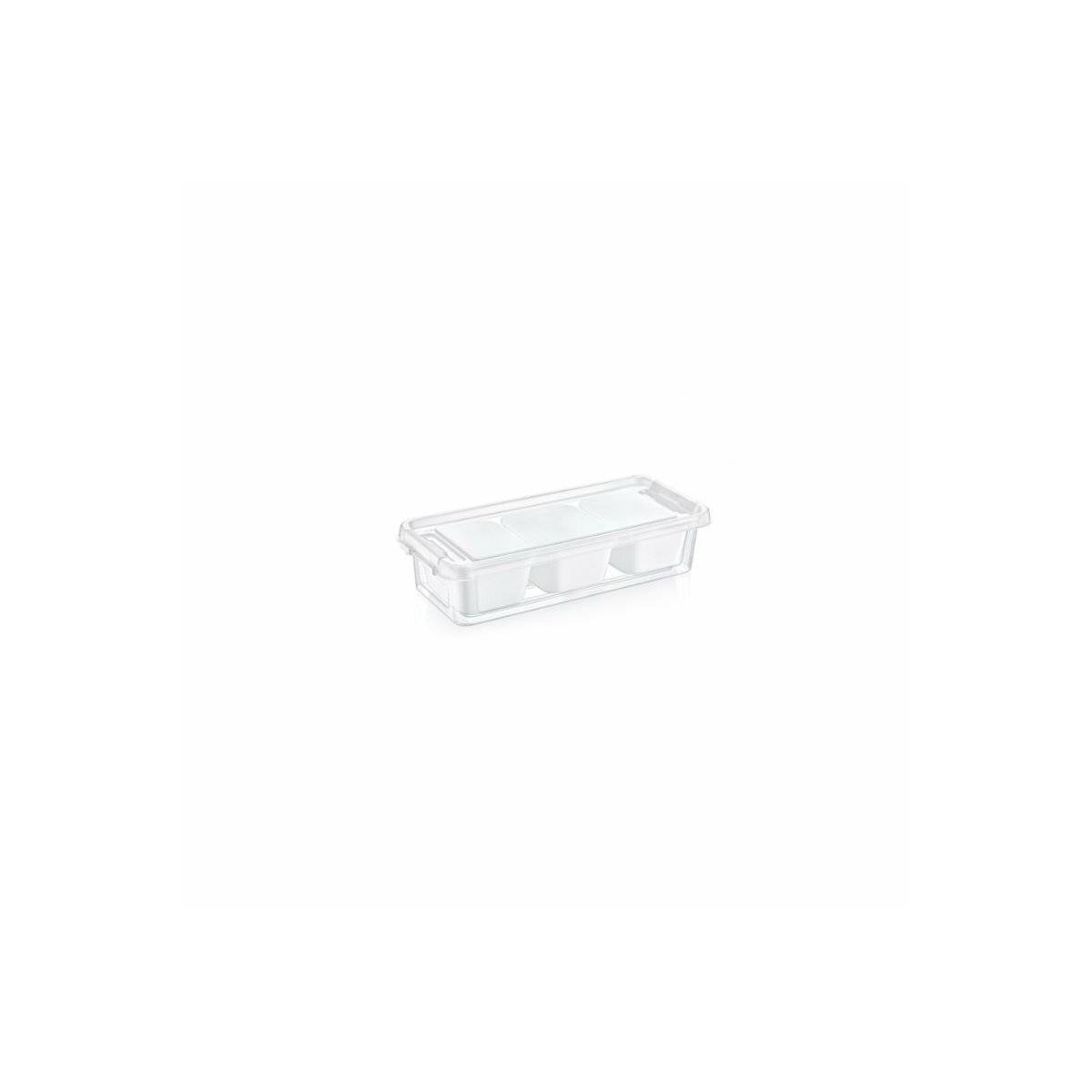 Vorratsbox / Aufbewahrungsbox mit Innenschalen (1,2 Liter) - GRAND (02 1063)