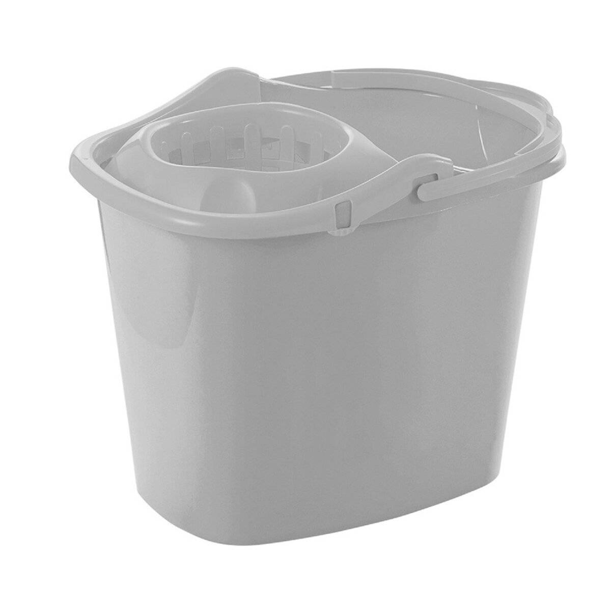 Schäfer Wischeimer 15 Liter mit Auswringkorb  Komfortable Reinigung ohne Bücken