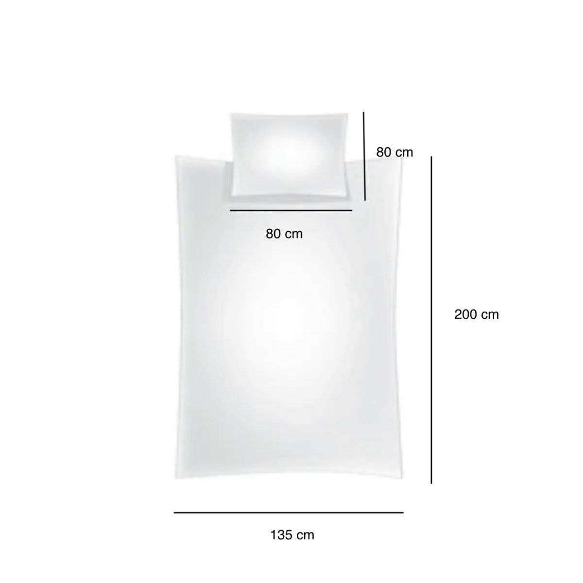 Wendebettwäsche mit Schneeflockenmuster – Plüschbettwäsche mit verdecktem Reißverschluss 135x200 cm