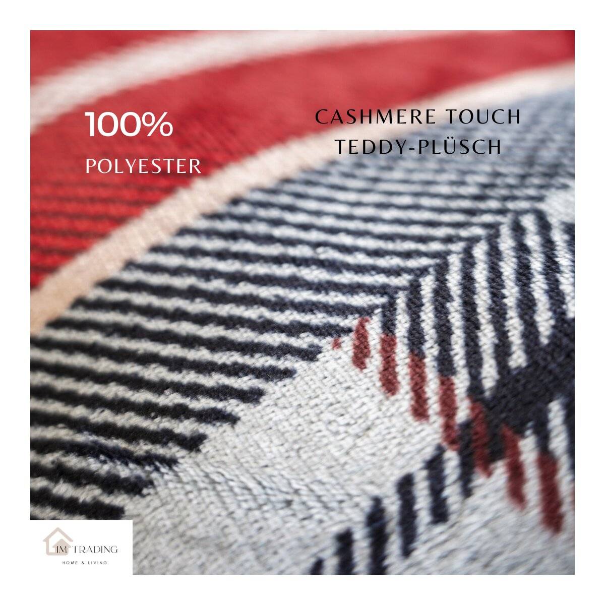 Wendebettwäsche mit Schneeflockenmuster – Plüschbettwäsche mit verdecktem Reißverschluss 135x200 cm