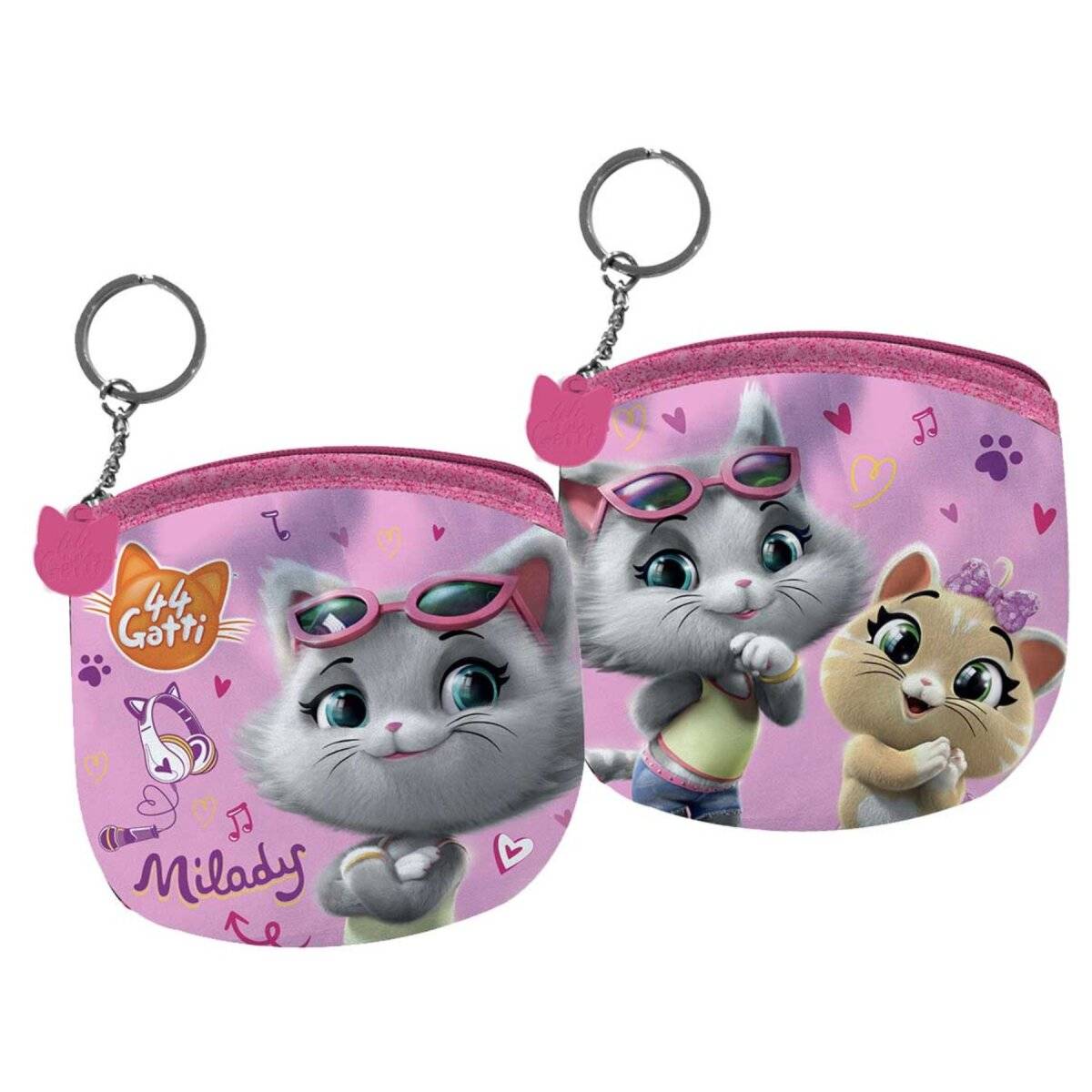 44 Cats Schlüsselanhänger-Geldbörse  Praktisch und stylisch für Kinder