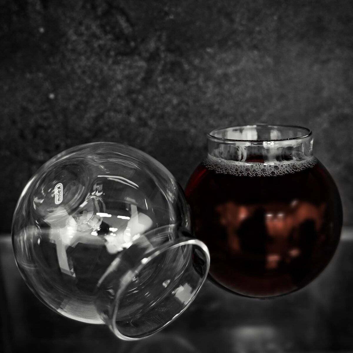 Elegantes 2er Gläser-Set in Bubble-Design Hitzebeständig aus Borosilikatglas - 350ml