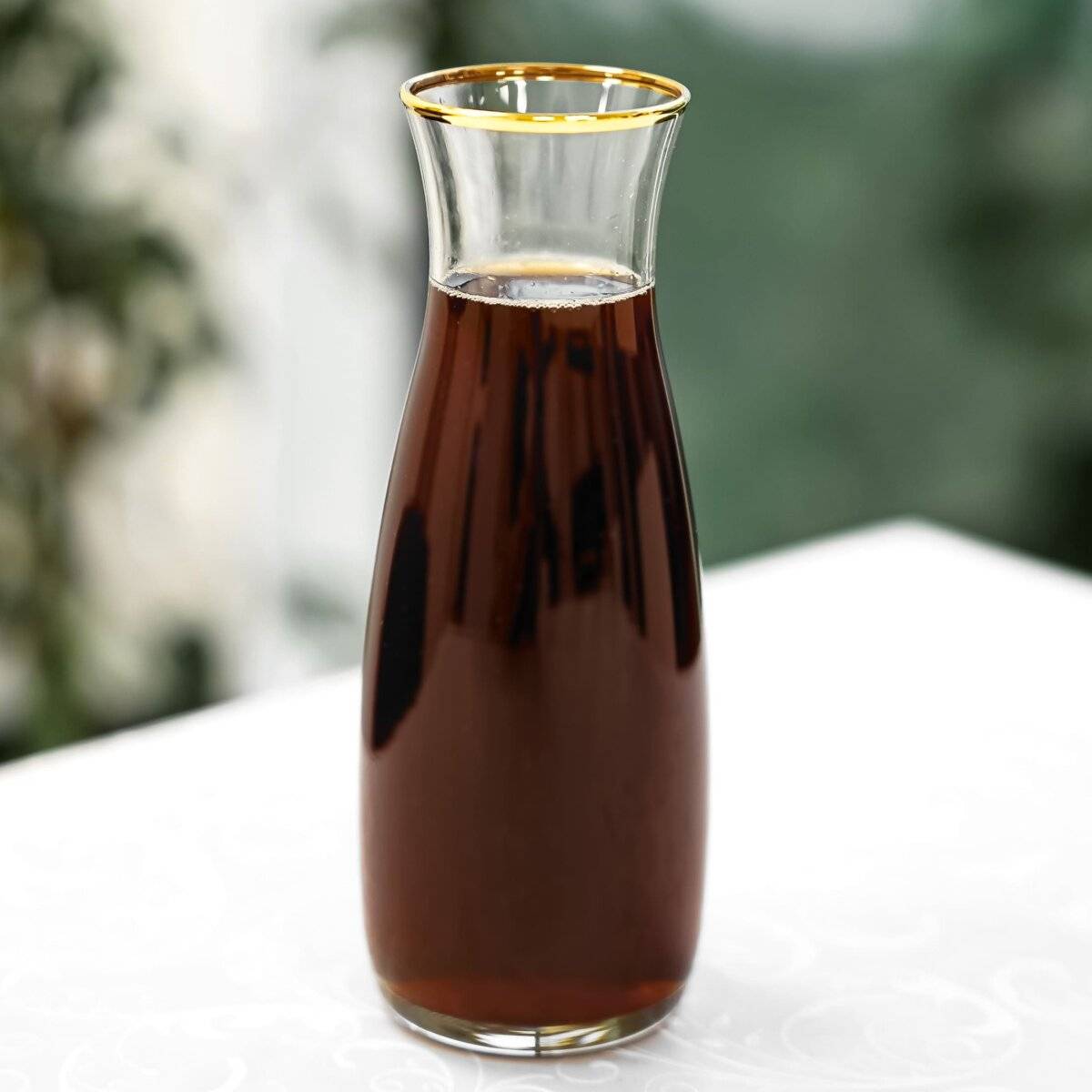 Amphora Golden Touch Karaffe aus Glas mit eleganter Goldumrandung  335 ml