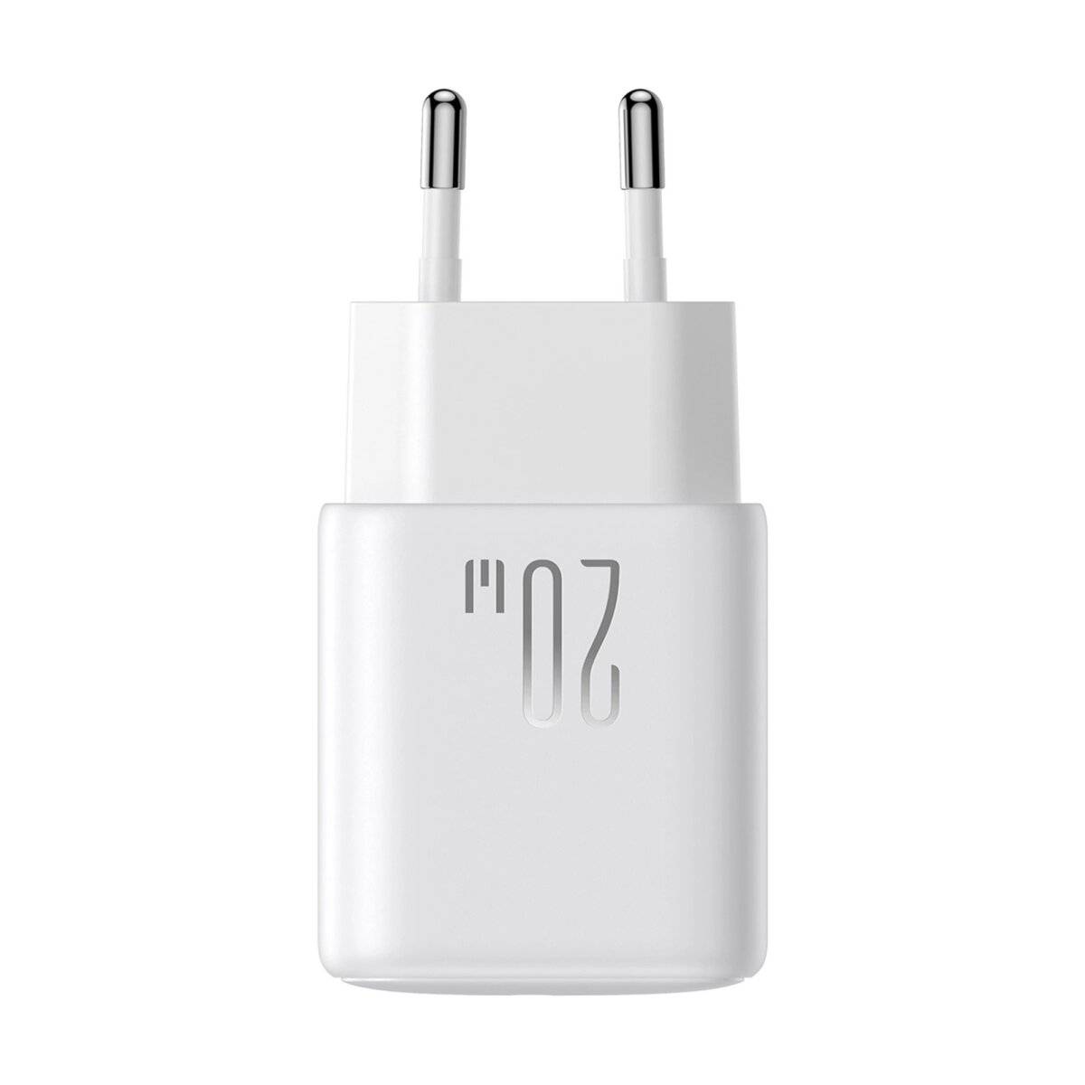 Netzladegerät mit 2x USB-C Anschlüssen 20W PD / QC 3.0 Schnellladegerät in Weiß