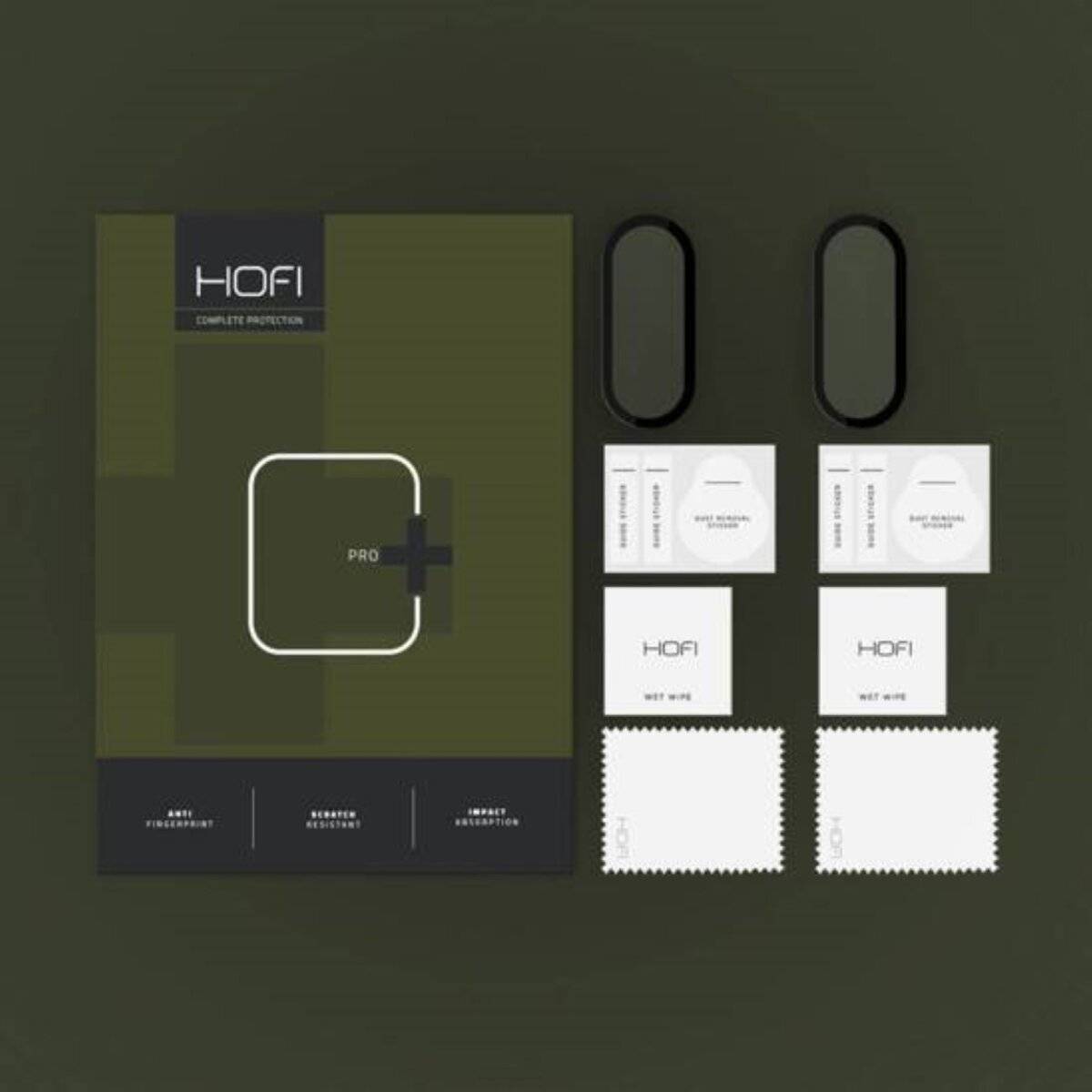 Hybridglas XIAOMI SMART BAND 9 / 9 NFC Hofi Hybrid Pro+ 2er-Pack schwarz