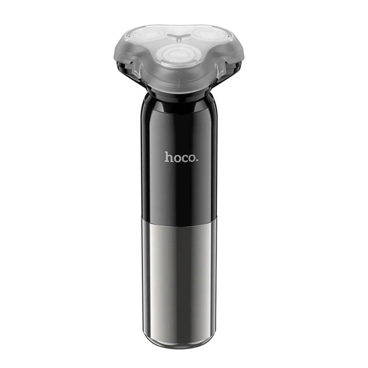 Drei-Klingen-Rasierer 600mAh mit LED-Digitalanzeigebildschirm IPX7 Wasserdicht Schwarz