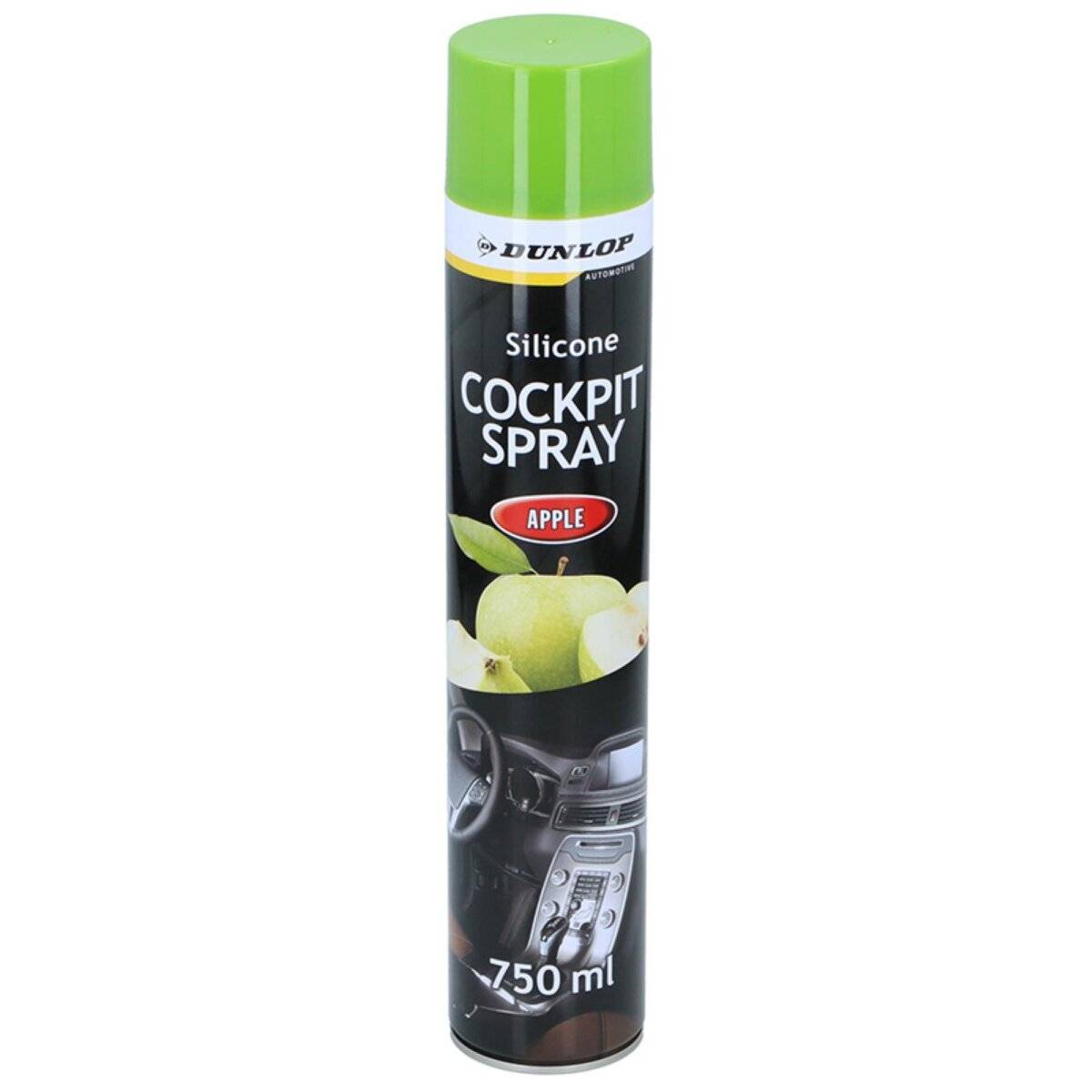Dunlop - Cockpit-Reinigungsspray 750 ml mit Apfelduft für die umfassende Pflege des Innenraums