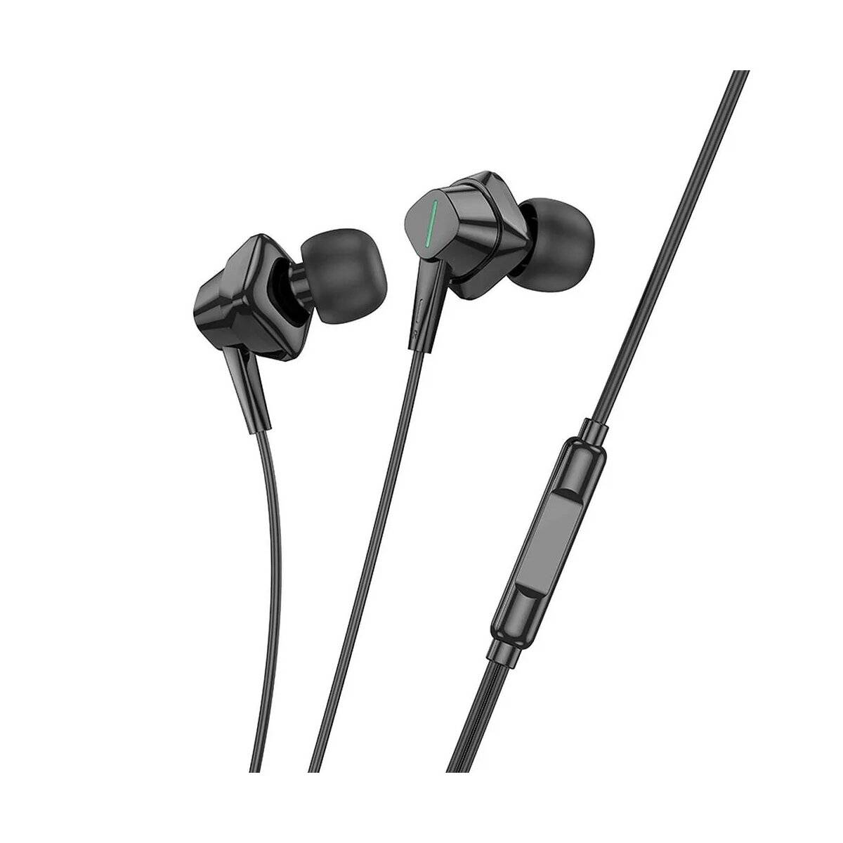 Kabelgebundene In-Ear Kopfhörer mit Mikrofon kompatibel mit iPhone 1,2 m Schwarz
