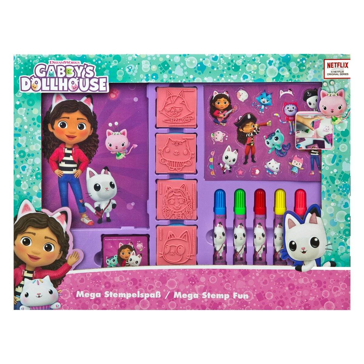 Gabby's Dollhouse Stempel-Set Für kreative Bastelstunden und mehr