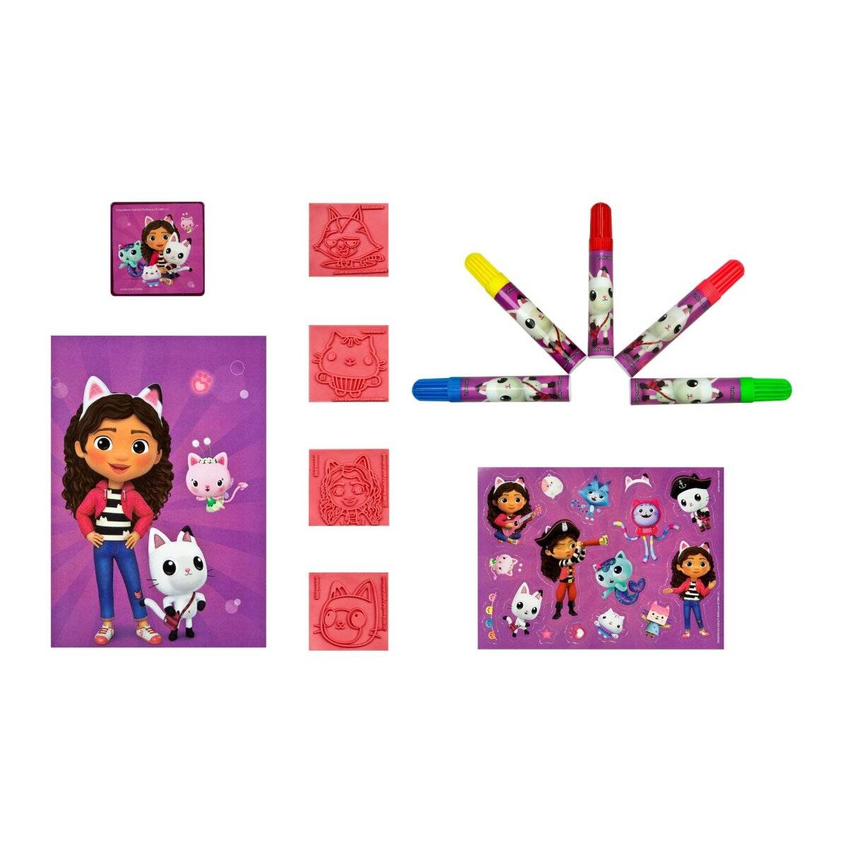 Gabby's Dollhouse Stempel-Set Für kreative Bastelstunden und mehr