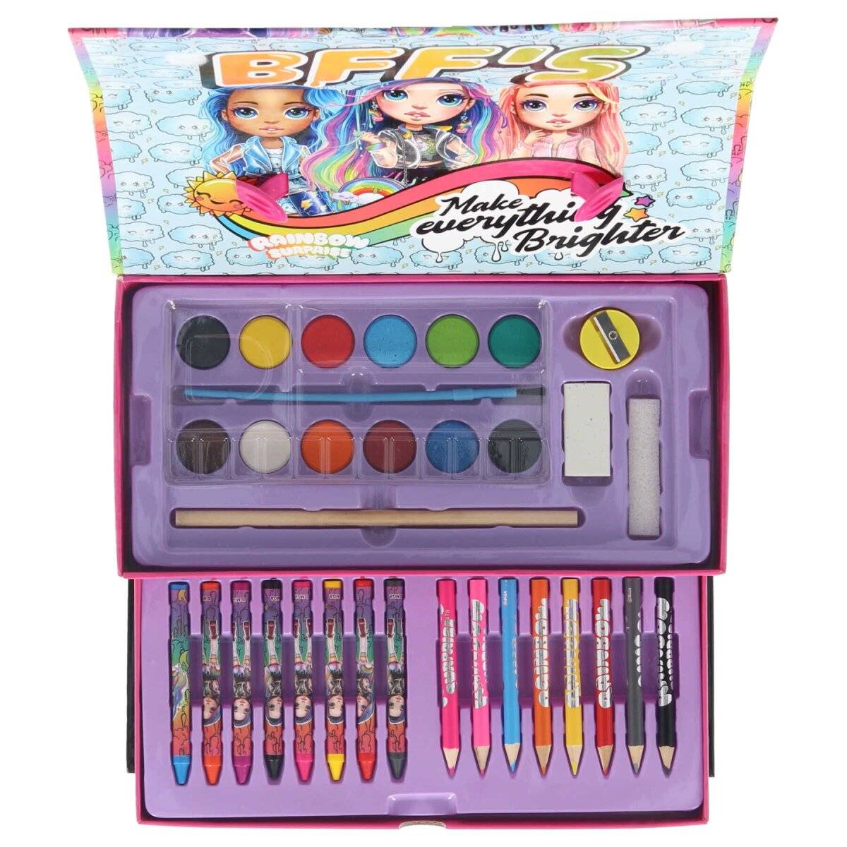 Rainbow Surprise Gefüllter Zeichenkoffer Mal-Set Kreativität für Kinder