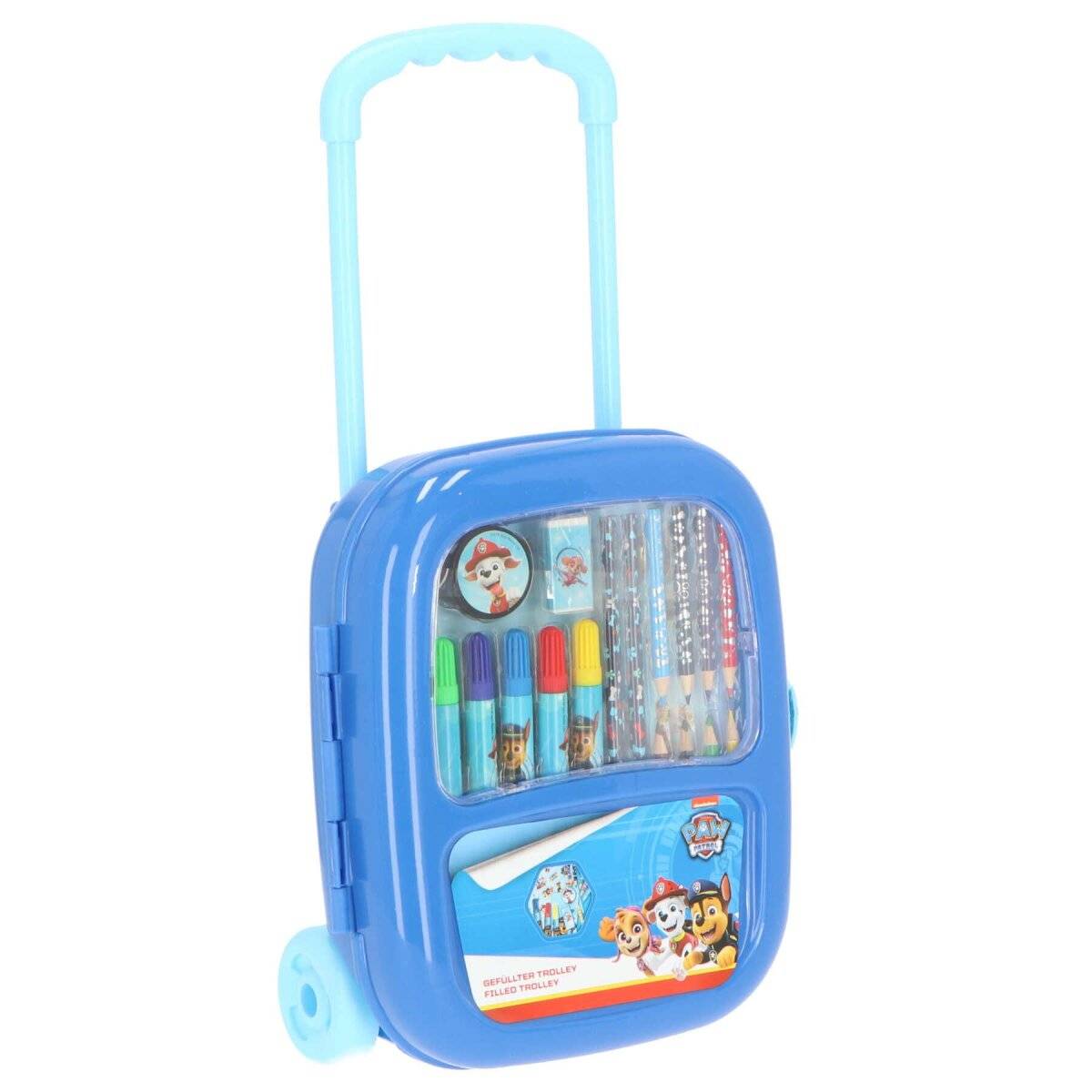 Paw Patrol Gefüllter trolley mit schreibwaren 20 Teile für Kinder