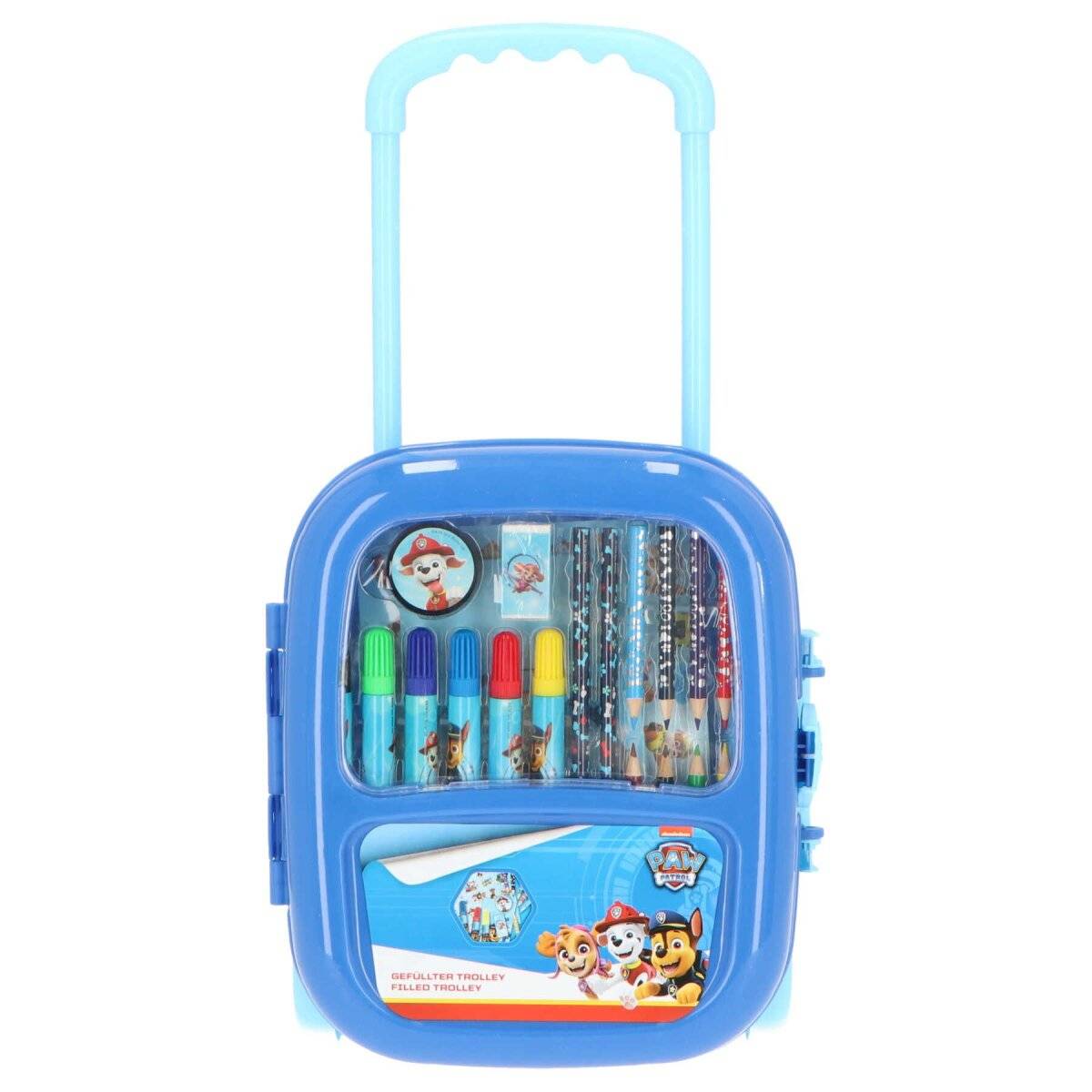Paw Patrol Gefüllter trolley mit schreibwaren 20 Teile für Kinder