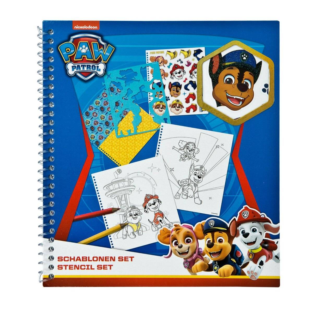 Paw Patrol Schablonenblock Vorlagenblock Zeichenblock  Kreativer Malspaß für Kinder