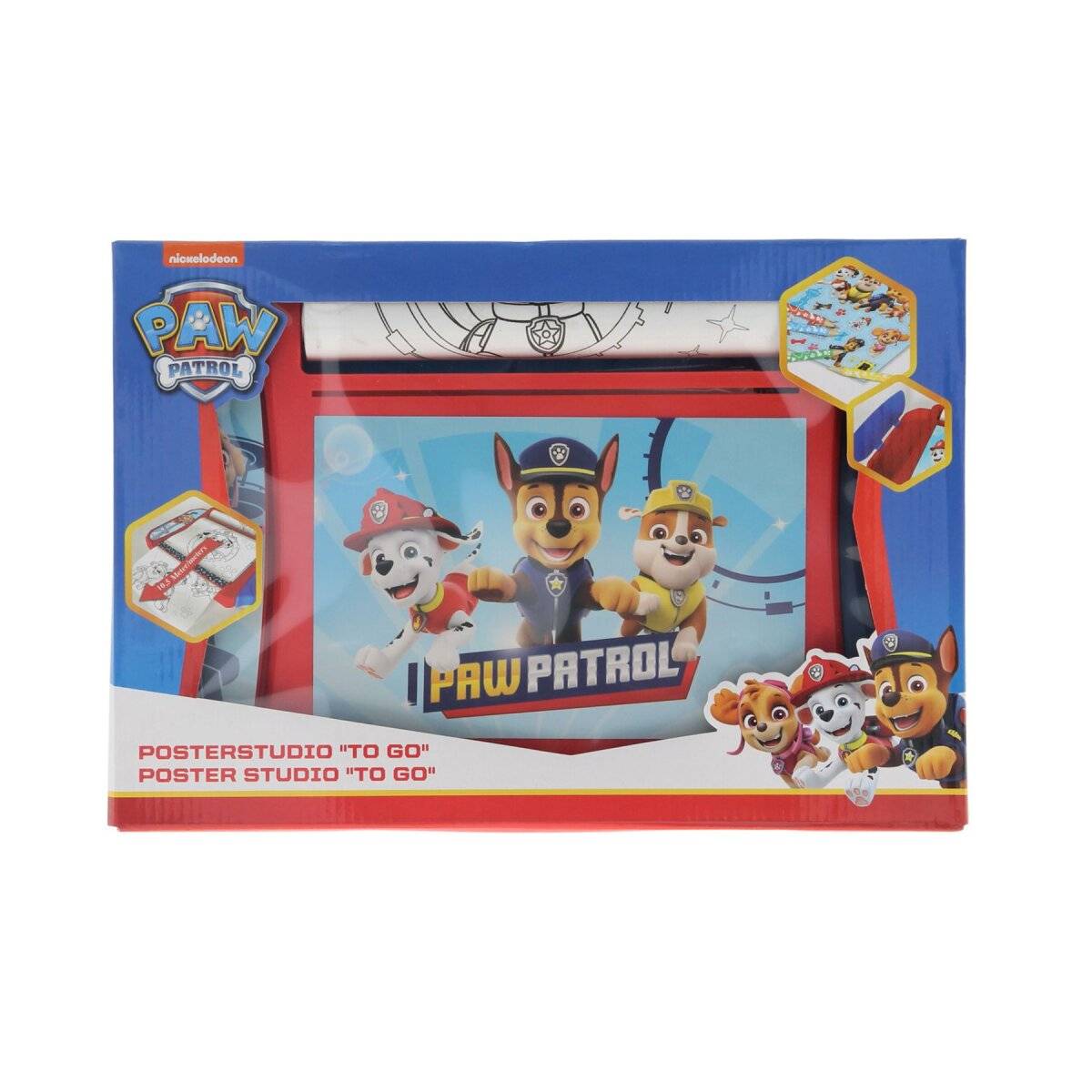 Paw Patrol Ausmalposter-Set  70 Poster mit Buntstiften und Stickern für Kinder