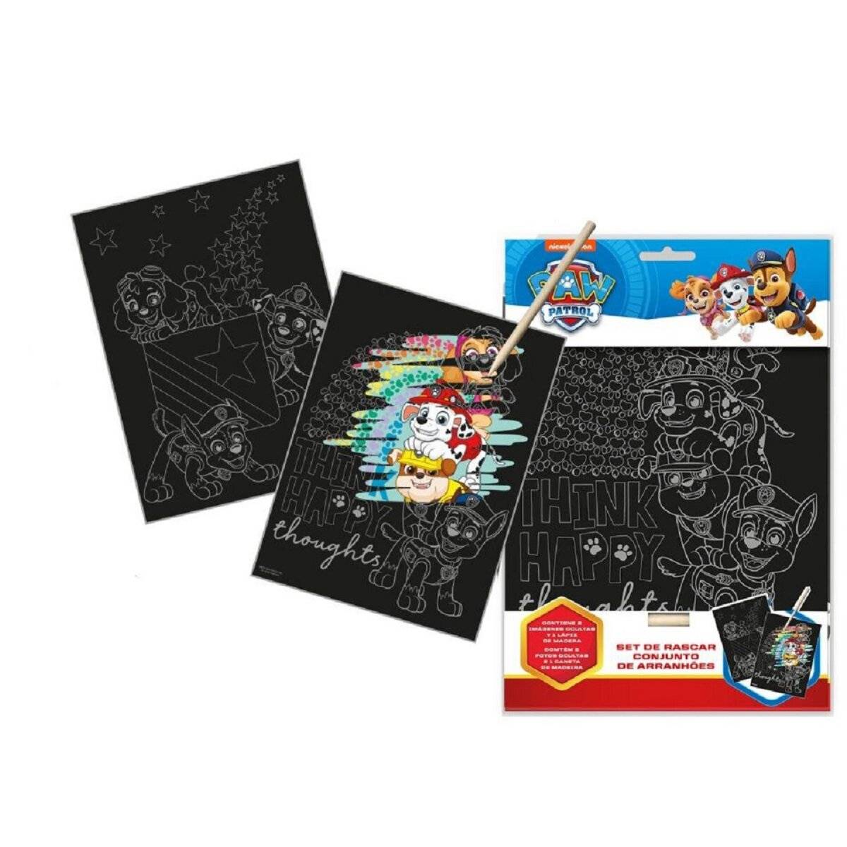 Paw Patrol Kratzerset  Kratzen, Malen und Spaß haben mit den beliebten Paw Patrol Hunden