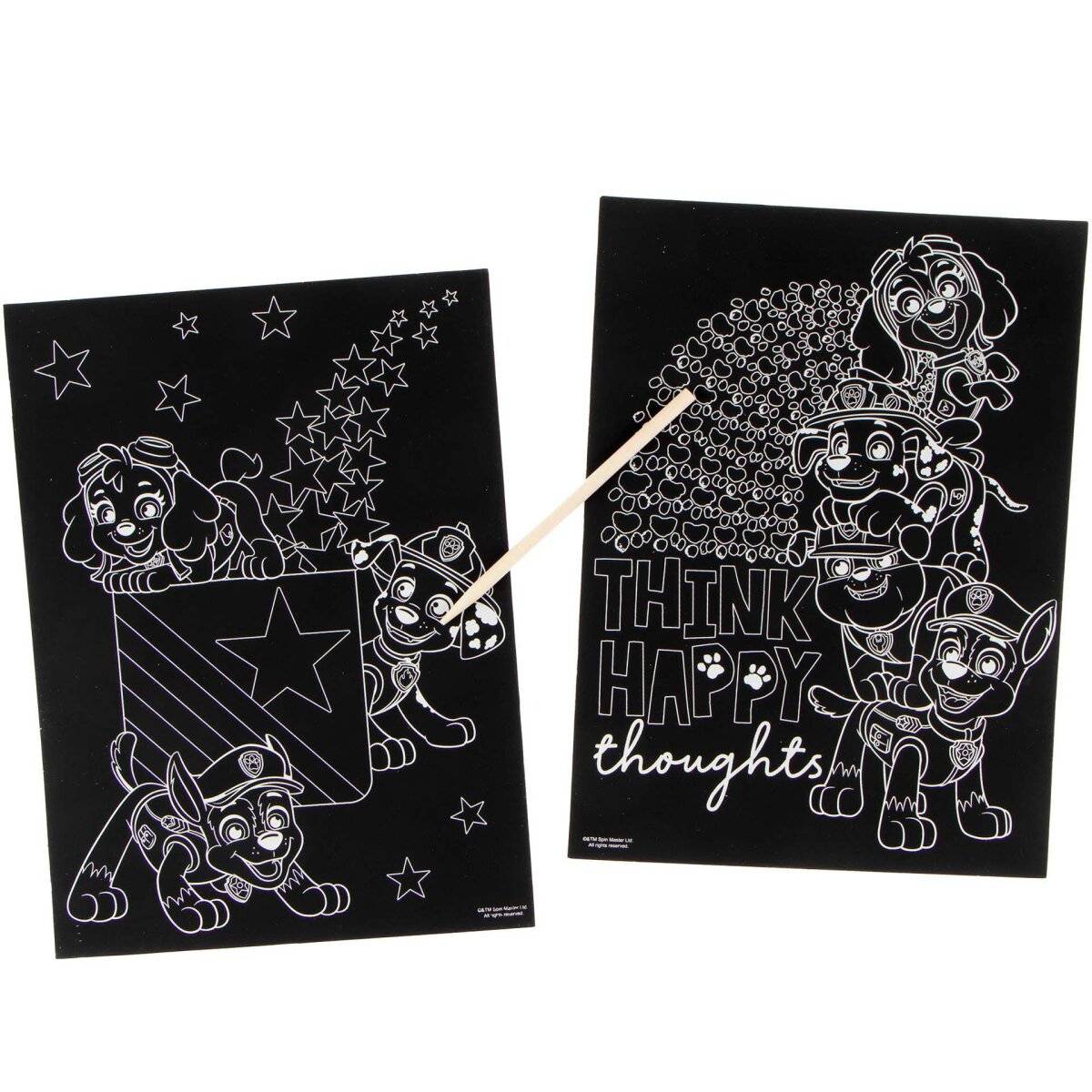 Paw Patrol Kratzerset  Kratzen, Malen und Spaß haben mit den beliebten Paw Patrol Hunden