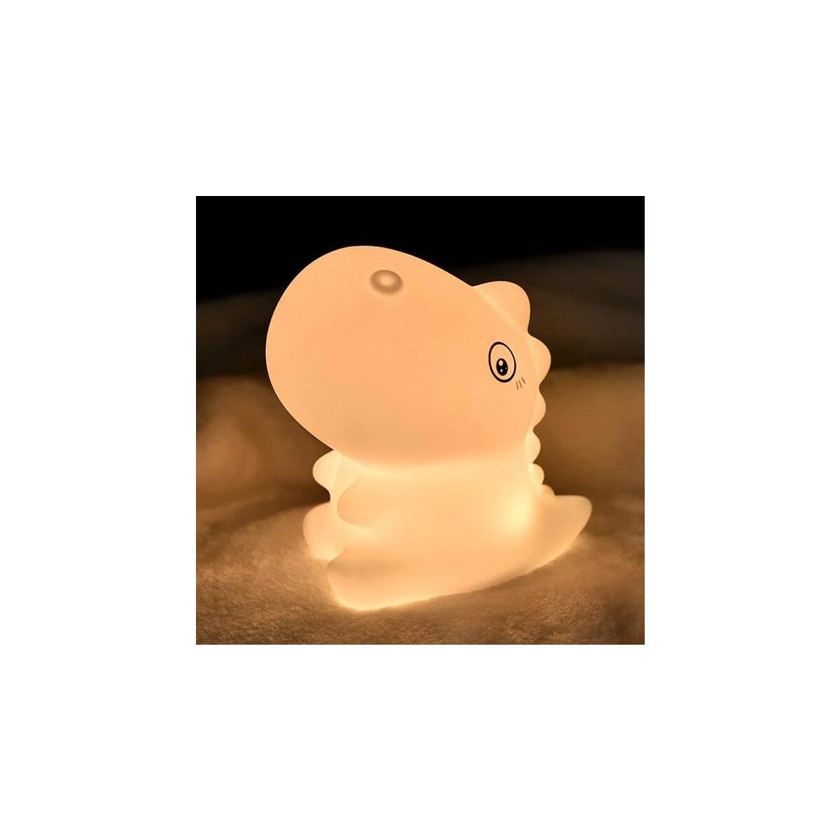 Stylisches Nachtlicht mit vielseitigen Lichtmodi | Wiederaufladbarem Akku | RGB-Farbwechsel | T-Rex
