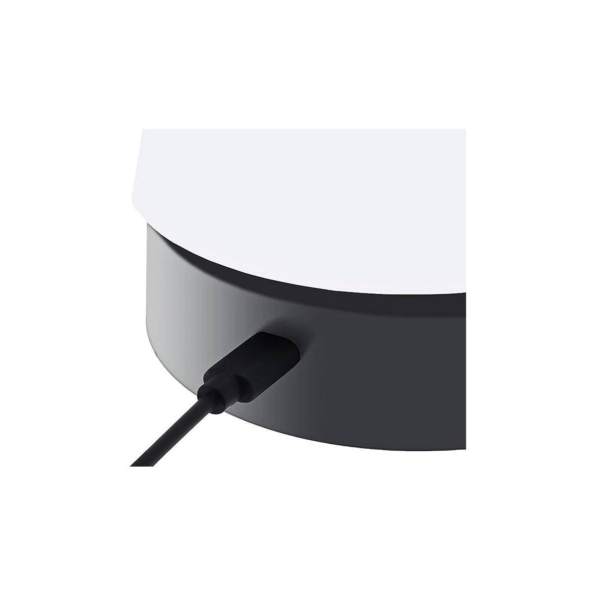 Tischleuchte Teleskop Akku Schwarz-Weiß  Flexibel, Modern und Dimmbar