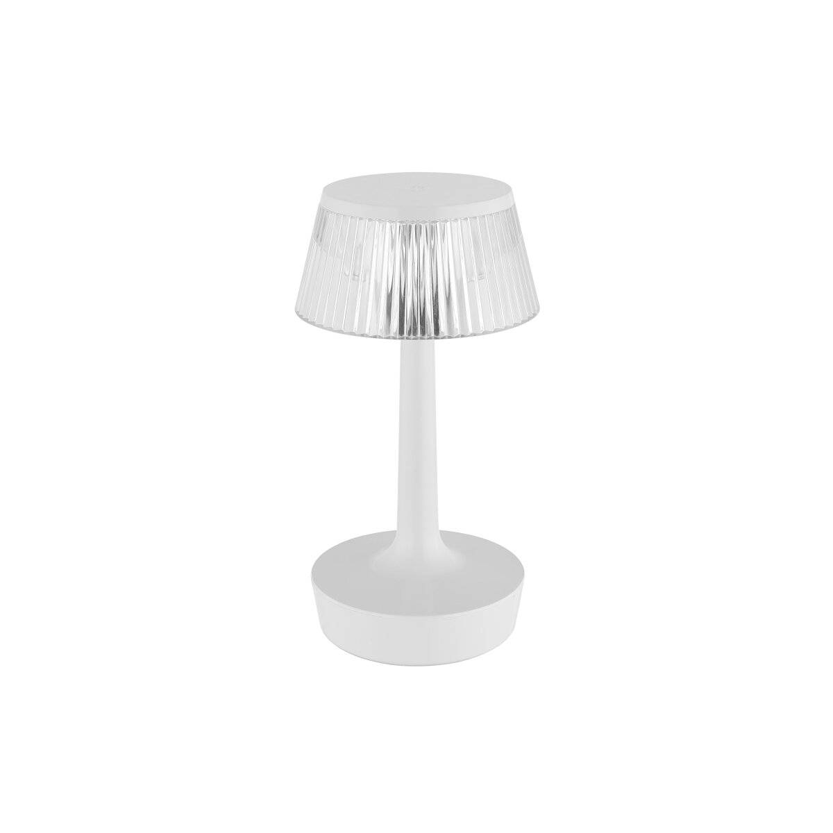 Tischleuchte Rundschirm Batterie Weiß  Vielseitige CCT-Beleuchtung