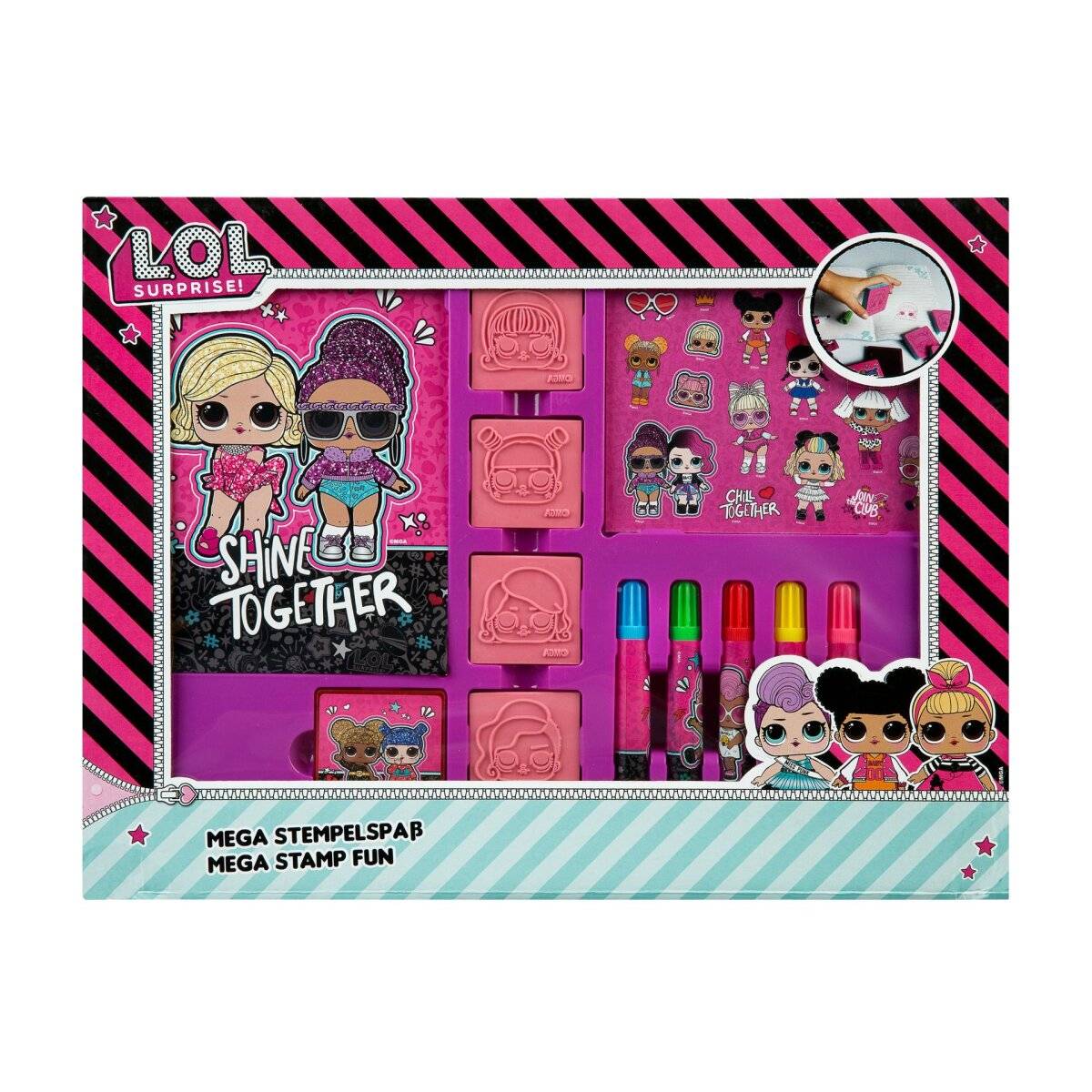 LOL Surprise Mega-Stempelset  Kreativer Stempelspaß für Kinder