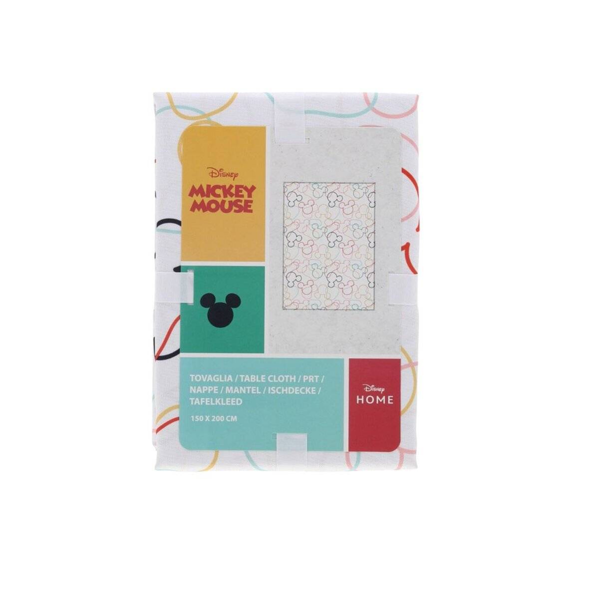 Disney Tischtuch 200 x 150 cm  Vielseitige Tischdecke und Überwurf für Ihr Zuhause Weiß/Bunt