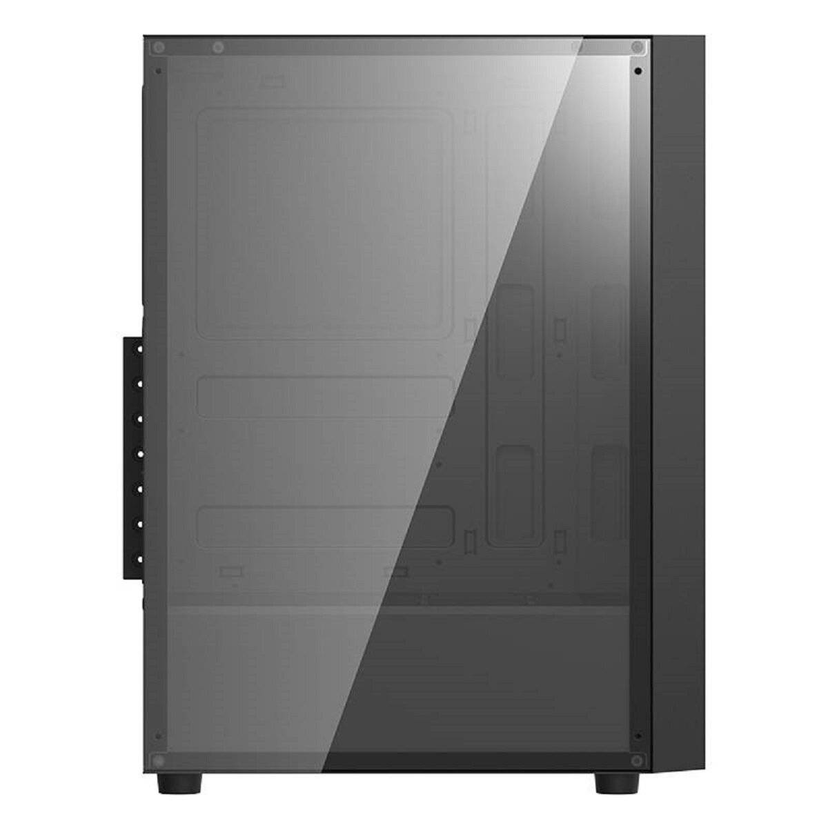 Darkflash A290 PC-Gehäuse  Stilvolles Design mit gehärtetem Glas und RGB-Lüftern